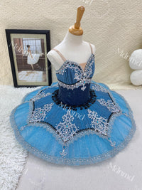 Custom Blue Pirate Ballet Tutu: Handmade Professional Dance Costume