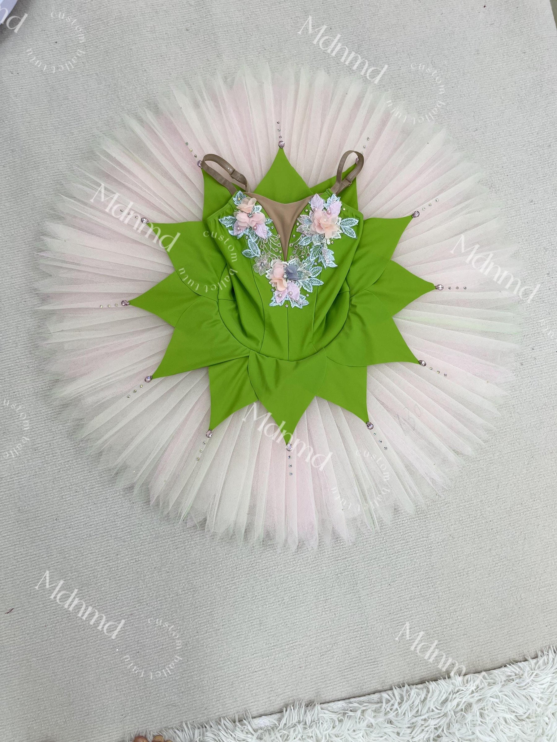 Green Ballet Tutu Pancake tutu Ballerina Costume-Handmade Custom for Kids & Adults