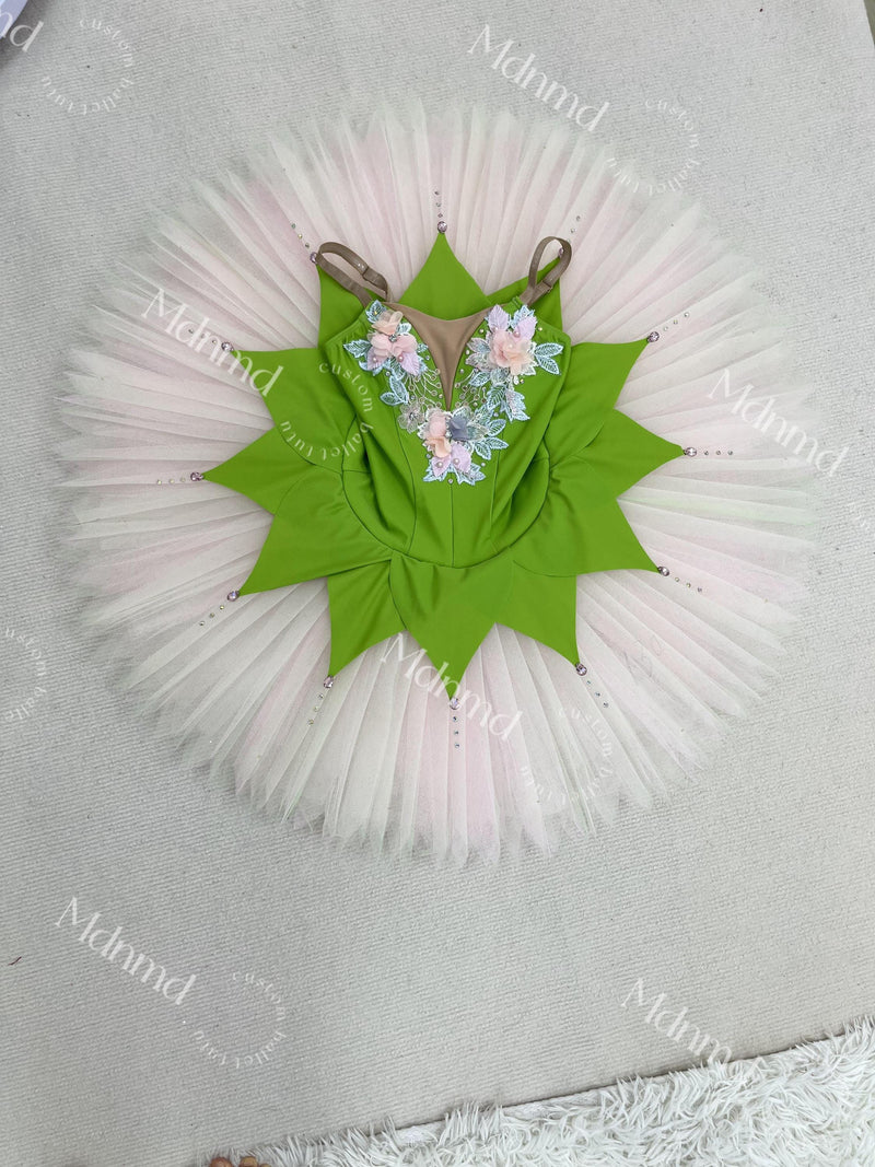 Green Ballet Tutu Pancake tutu Ballerina Costume-Handmade Custom for Kids & Adults