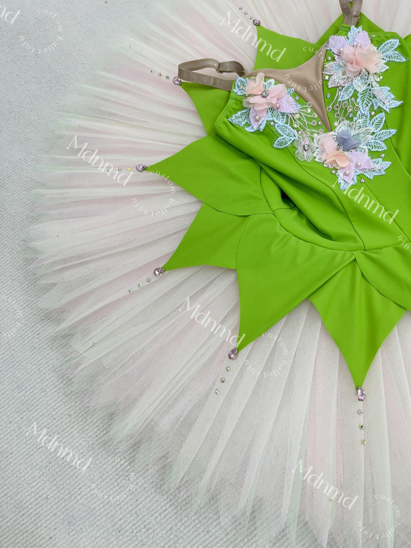 Green Ballet Tutu Pancake tutu Ballerina Costume-Handmade Custom for Kids & Adults