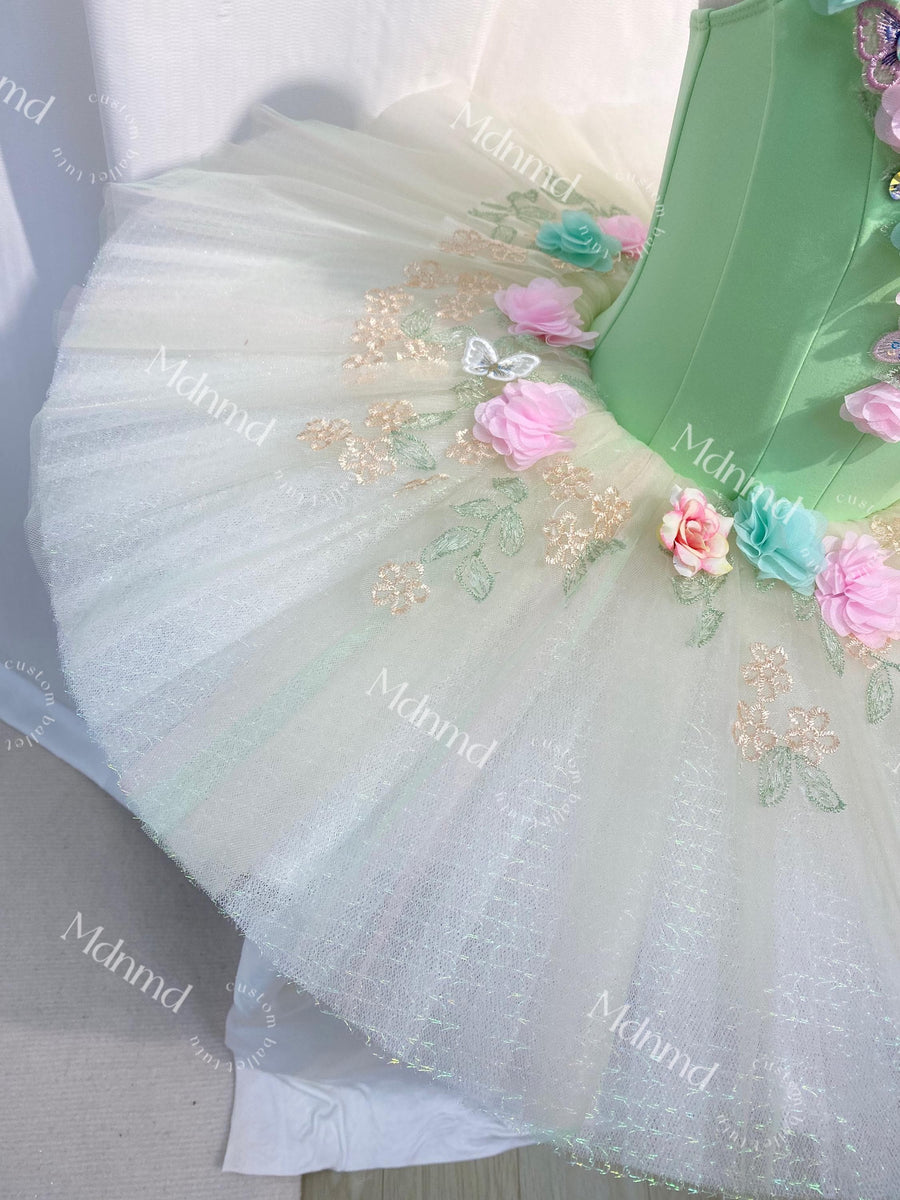 Custom Ballet Tutu - Stretch Fabric, Button-Free Back, Personalized Size & Color Options