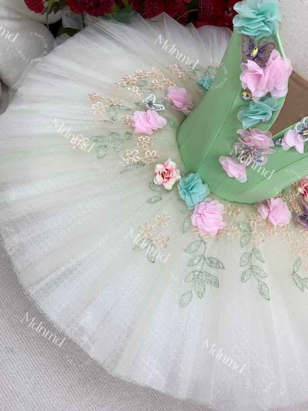 Custom Ballet Tutu - Stretch Fabric, Button-Free Back, Personalized Size & Color Options