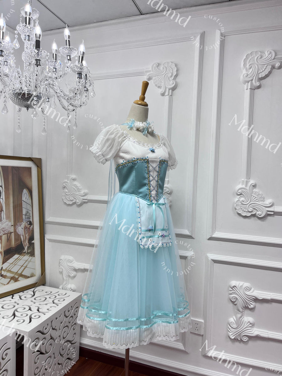 Blue Romantic Ballet Tutu: Coppelia, Giselle - Custom Made