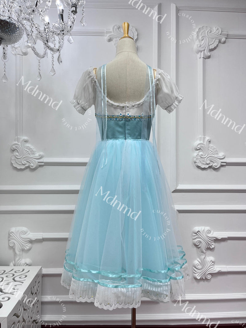 Blue Romantic Ballet Tutu: Coppelia, Giselle - Custom Made