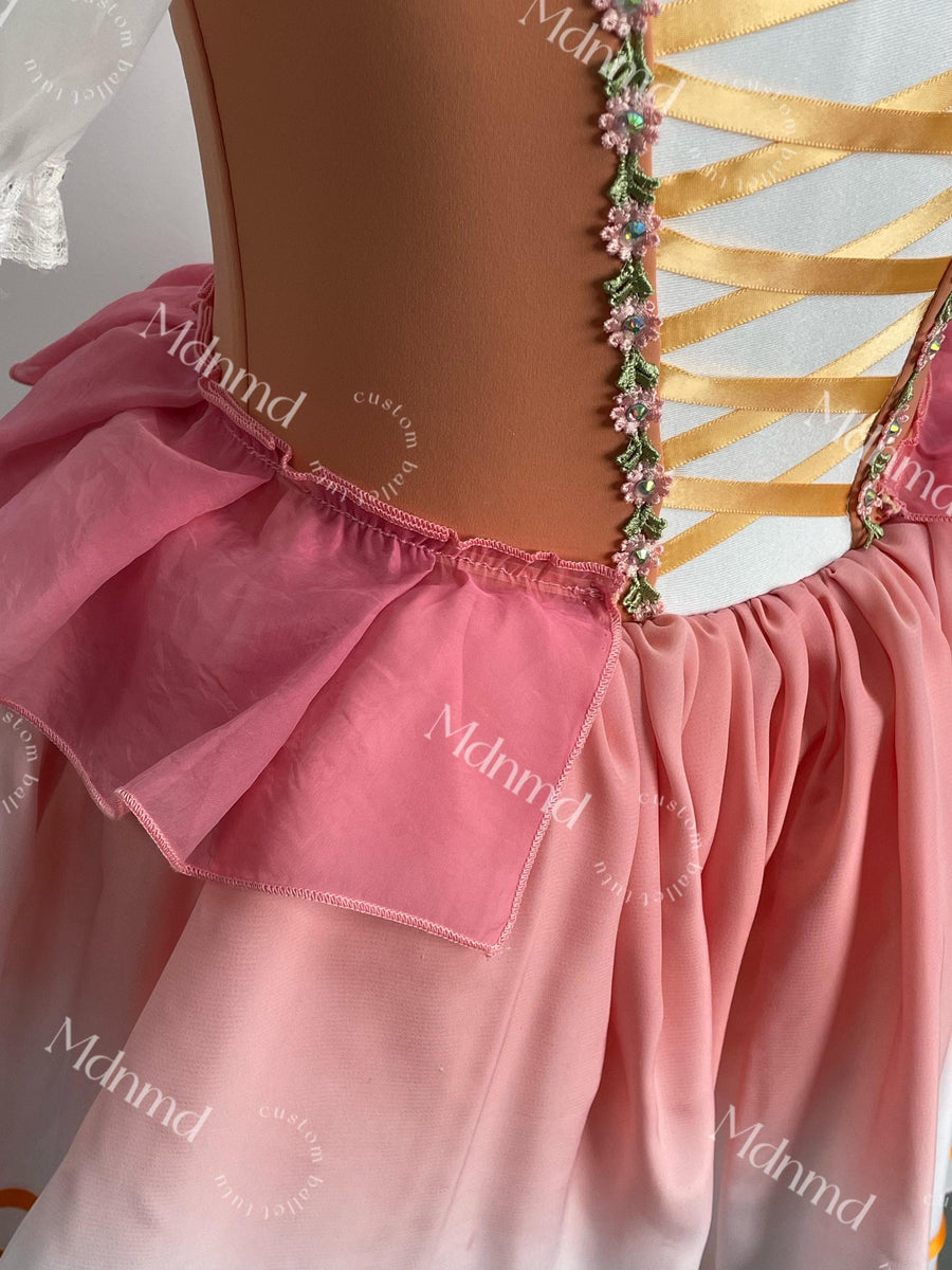 Romantic Ballet Tutu Dress - Classic Ballerina Costume for Coppelia, Giselle & Performance Recitals