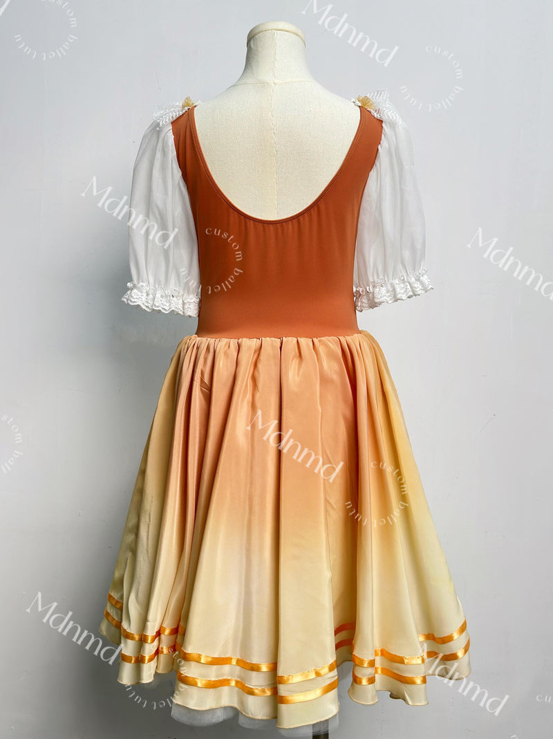 Romantic Ballet Tutu - Classic Ballerina Costume for Coppelia, Giselle & Stage Performance