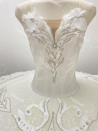 Handmade White Swan Lake Ballet Tutu: Custom Dance Costume
