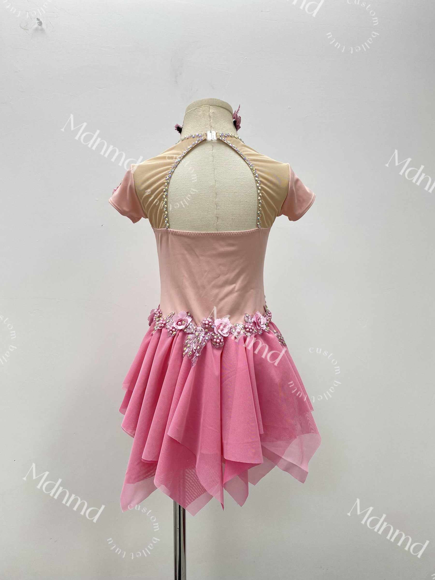 Contemporary Costume Lyrical Diamond Dance Costume - Solo Jazz, Figure Skating & Rhythmic Gymnastics Performance Dress