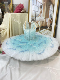 Lake Blue Professional Ballet Tutu Custom Made Ballerina Costume