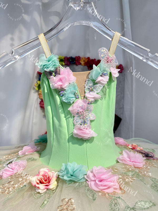 Custom Ballet Tutu - Stretch Fabric, Button-Free Back, Personalized Size & Color Options