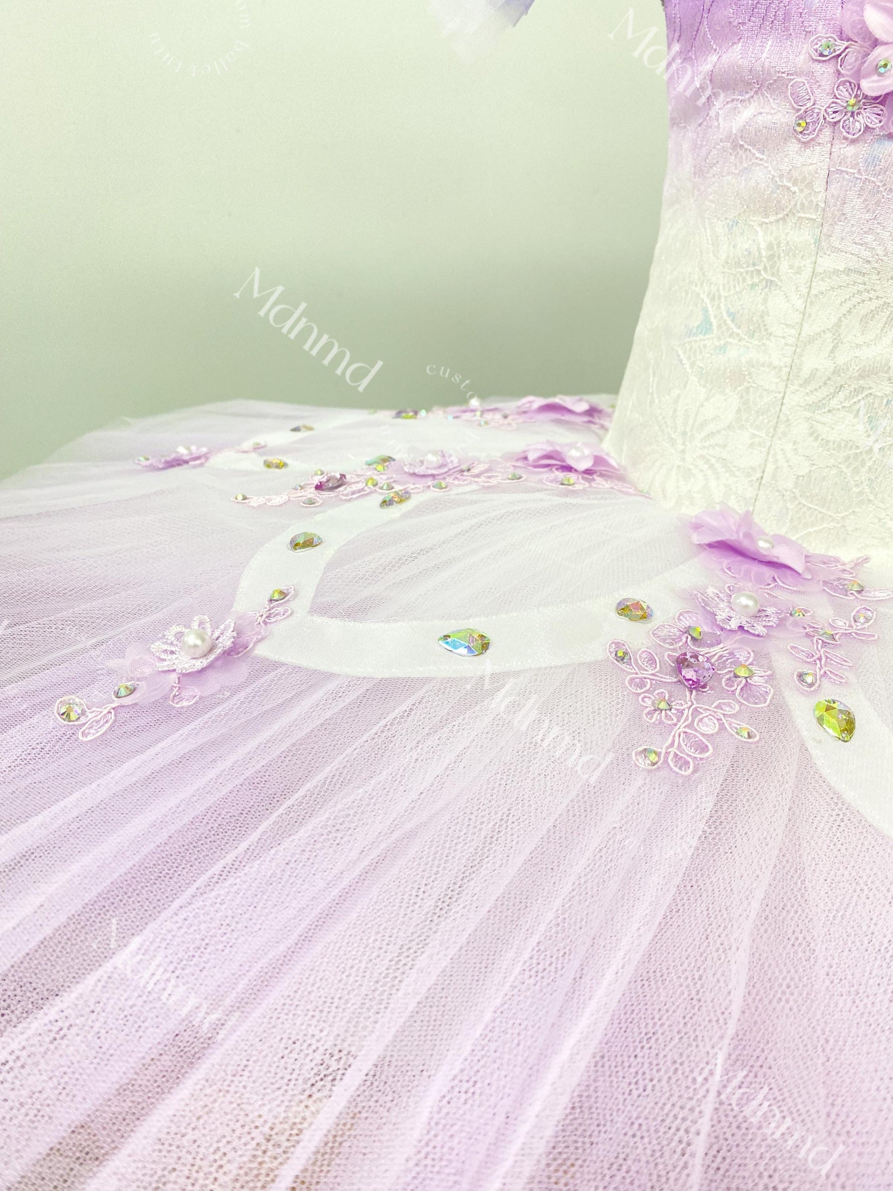Custom Handmade Lavender Ballet Tutu for Professional Performances