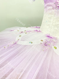 Custom Handmade Lavender Ballet Tutu for Professional Performances