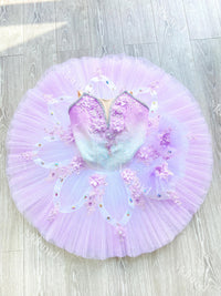 Custom Handmade Lavender Ballet Tutu for Professional Performances