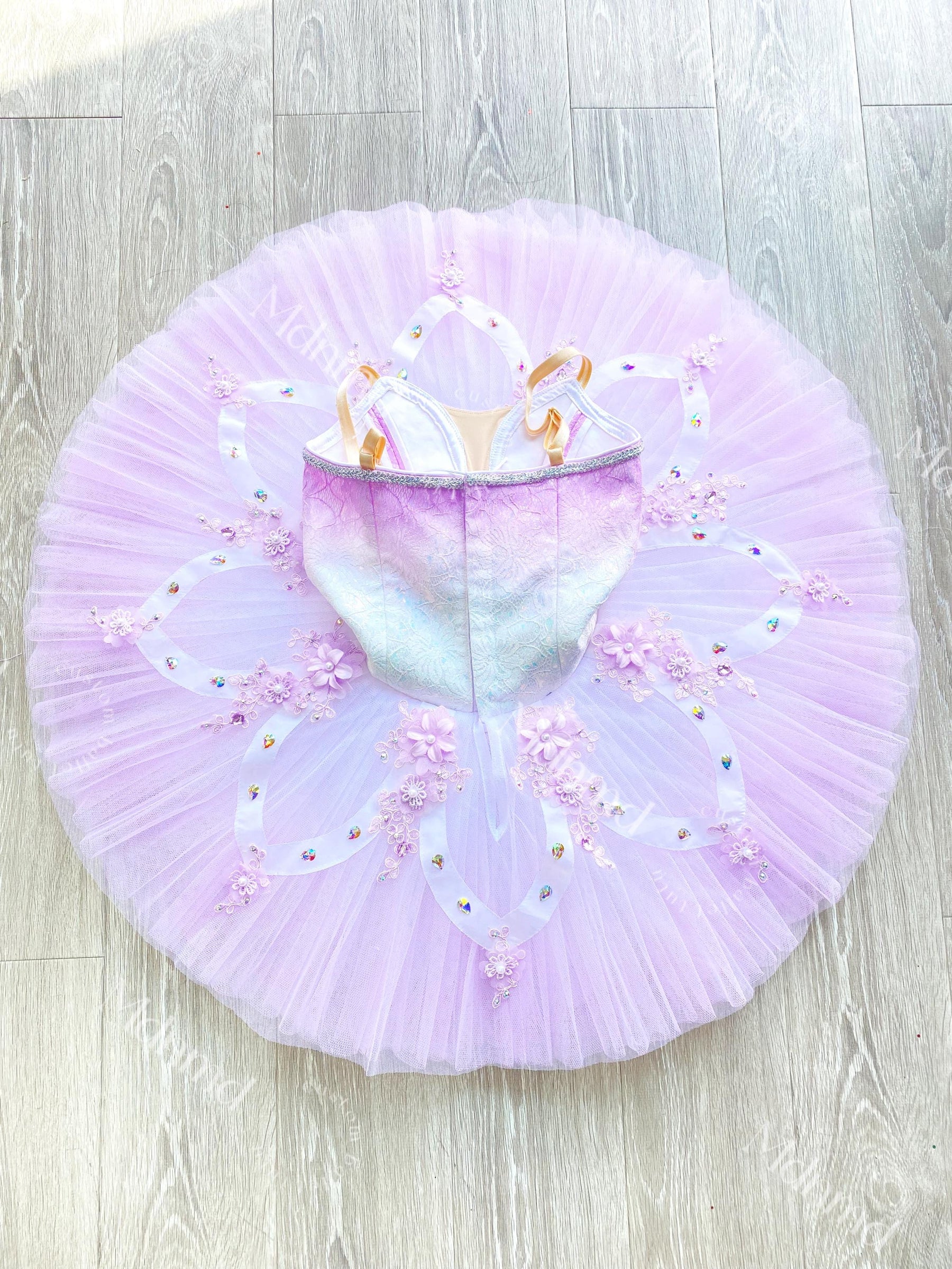 Custom Handmade Lavender Ballet Tutu for Professional Performances