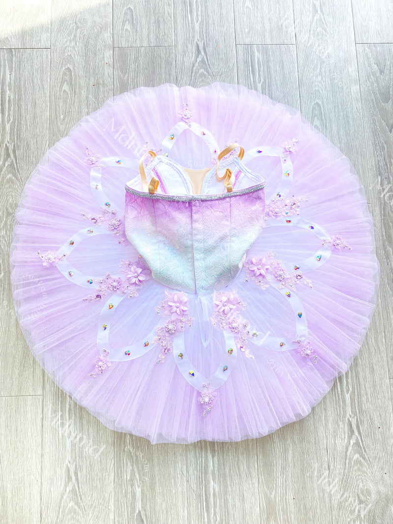 Custom Handmade Lavender Ballet Tutu for Professional Performances