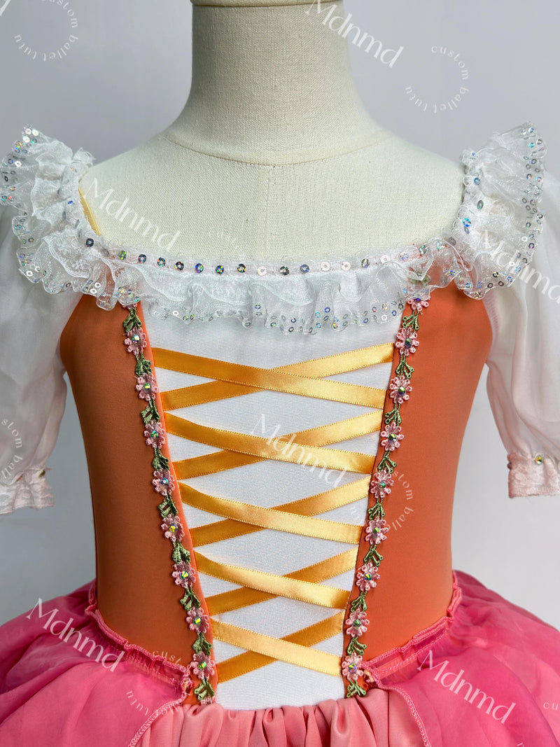 Romantic Ballet Tutu Dress - Classic Ballerina Costume for Coppelia, Giselle & Performance Recitals