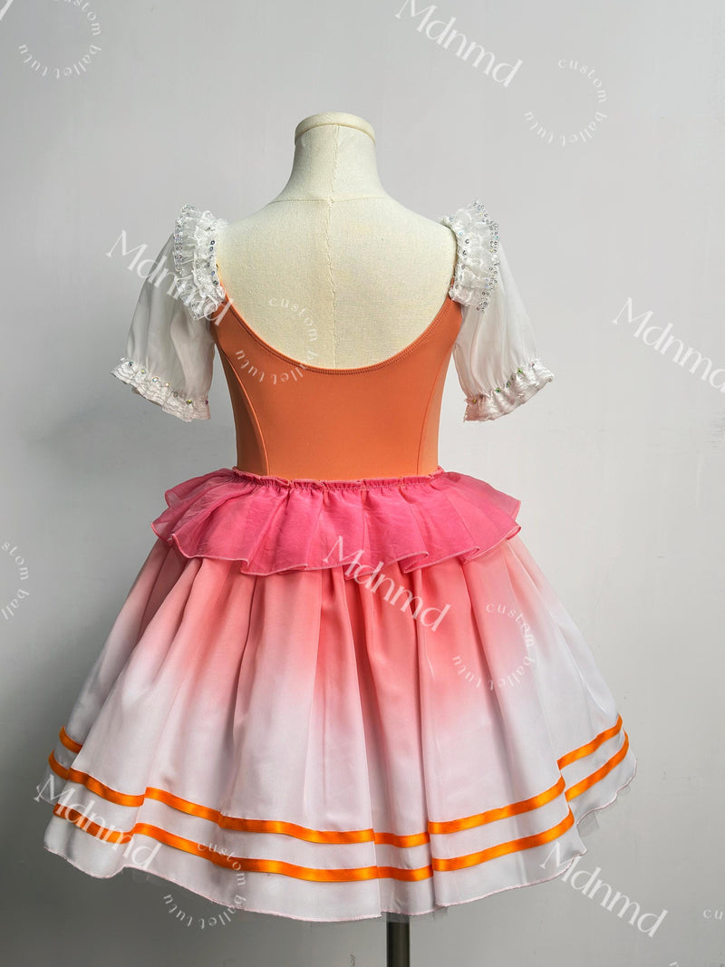 Romantic Ballet Tutu Dress - Classic Ballerina Costume for Coppelia, Giselle & Performance Recitals
