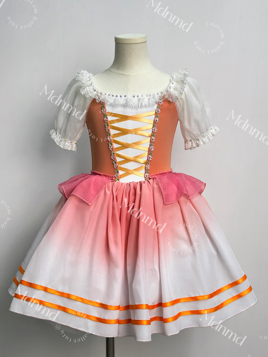 Romantic Ballet Tutu Dress - Classic Ballerina Costume for Coppelia, Giselle & Performance Recitals