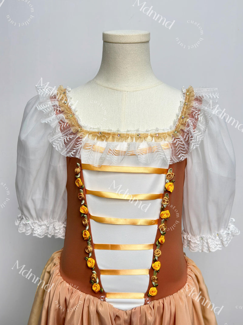 Romantic Ballet Tutu - Classic Ballerina Costume for Coppelia, Giselle & Stage Performance