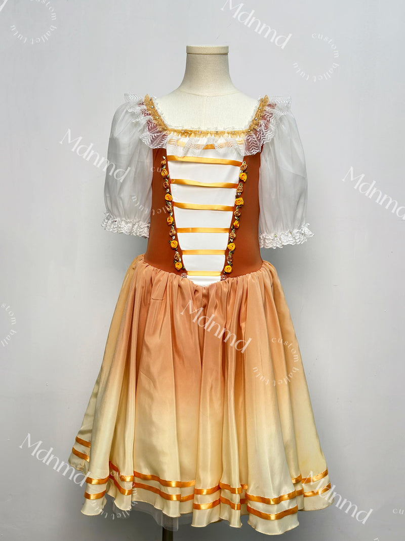 Romantic Ballet Tutu - Classic Ballerina Costume for Coppelia, Giselle & Stage Performance