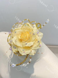 Yellow Rose Ballet Headpiece Don Quixote Kitri Paquita Spanish Awakening of Flora