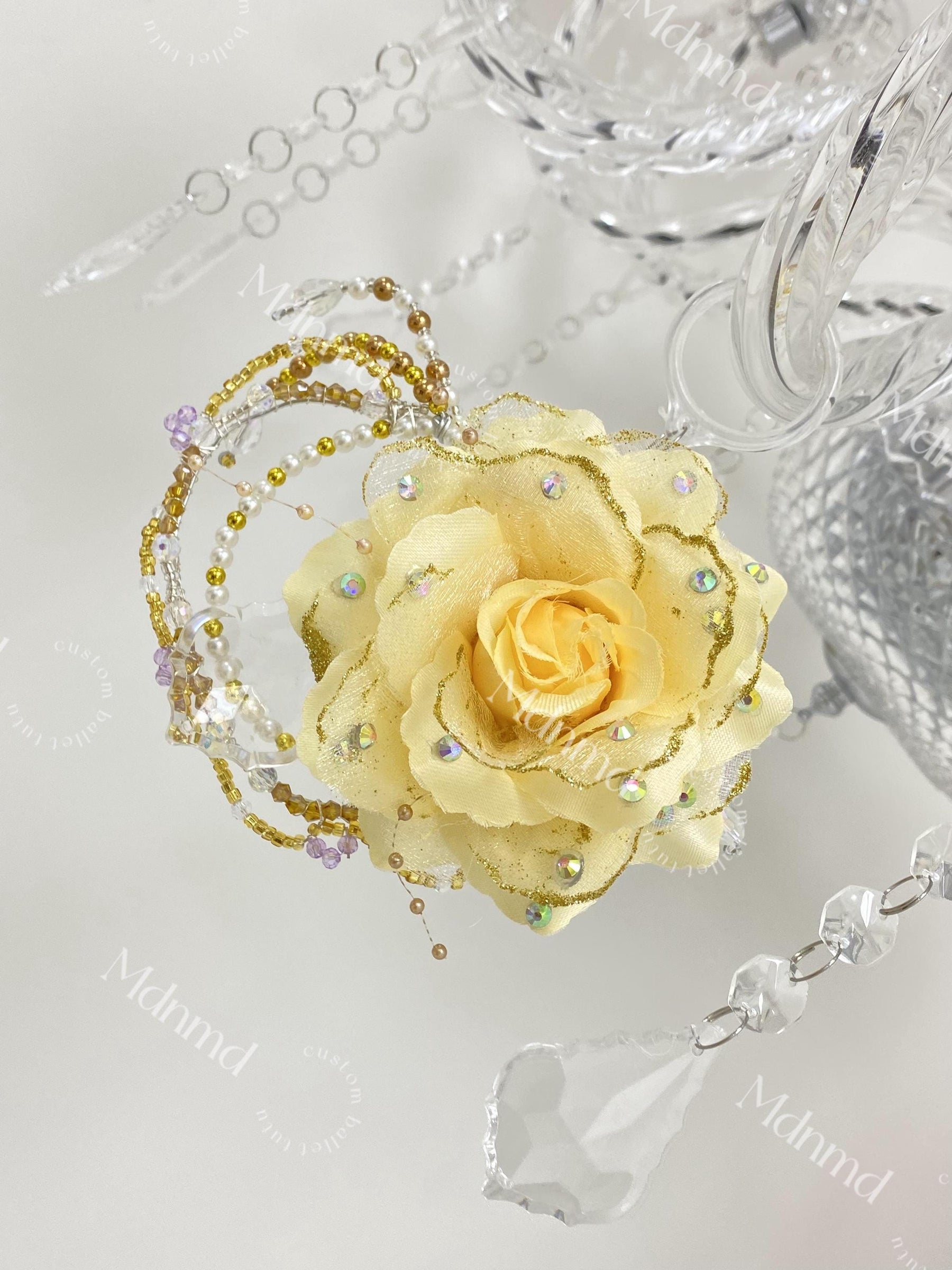 Yellow Rose Ballet Headpiece Don Quixote Kitri Paquita Spanish Awakening of Flora