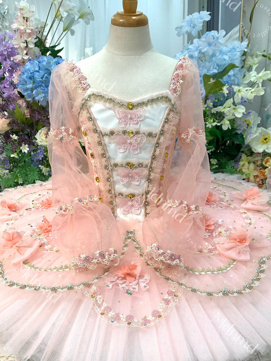 The Fairy of Dolls Professional Classic Pink Ballet Tutu With Bow Custom made