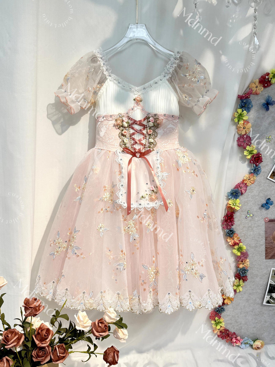 Professional Ballerina Tutu - Romantic Style, Custom Made Ballet Costume for Nutcracker, Giselle, Coppelia Performances