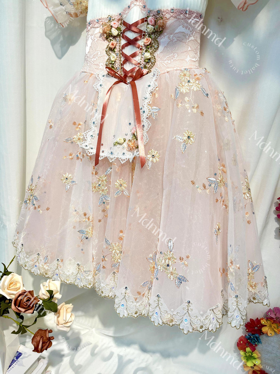 Professional Ballerina Tutu - Romantic Style, Custom Made Ballet Costume for Nutcracker, Giselle, Coppelia Performances