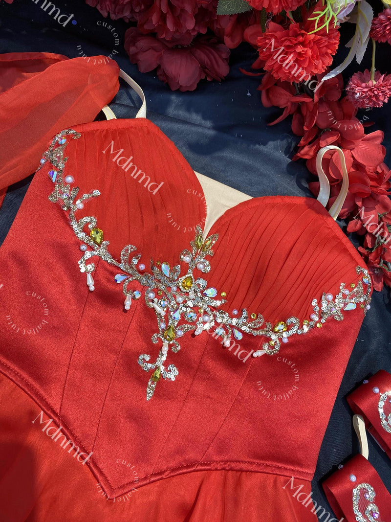 Red The Talisman and Cupid Ballet Tutu Custom made Ballerina Costume