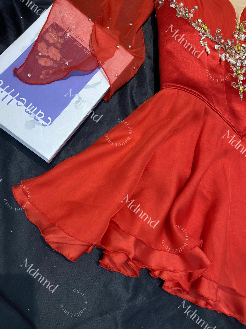Red The Talisman and Cupid Ballet Tutu Custom made Ballerina Costume