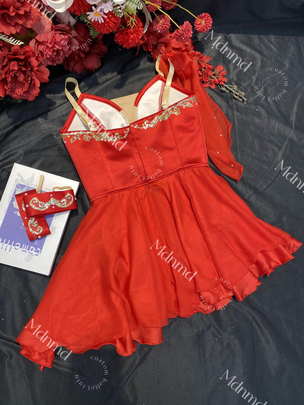 Red The Talisman and Cupid Ballet Tutu Custom made Ballerina Costume