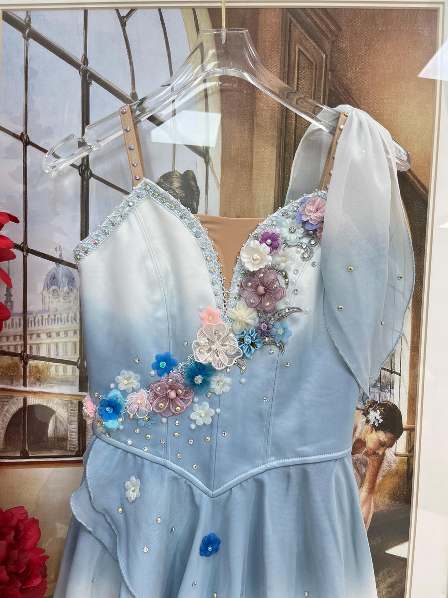 Professionally customized blue ballet tutu "The Talisman" Cupid,the romantic Little God of Love.