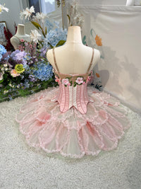 Handmade Custom Pink Ballet Tutu Dress: Performance Costume Nutcracker