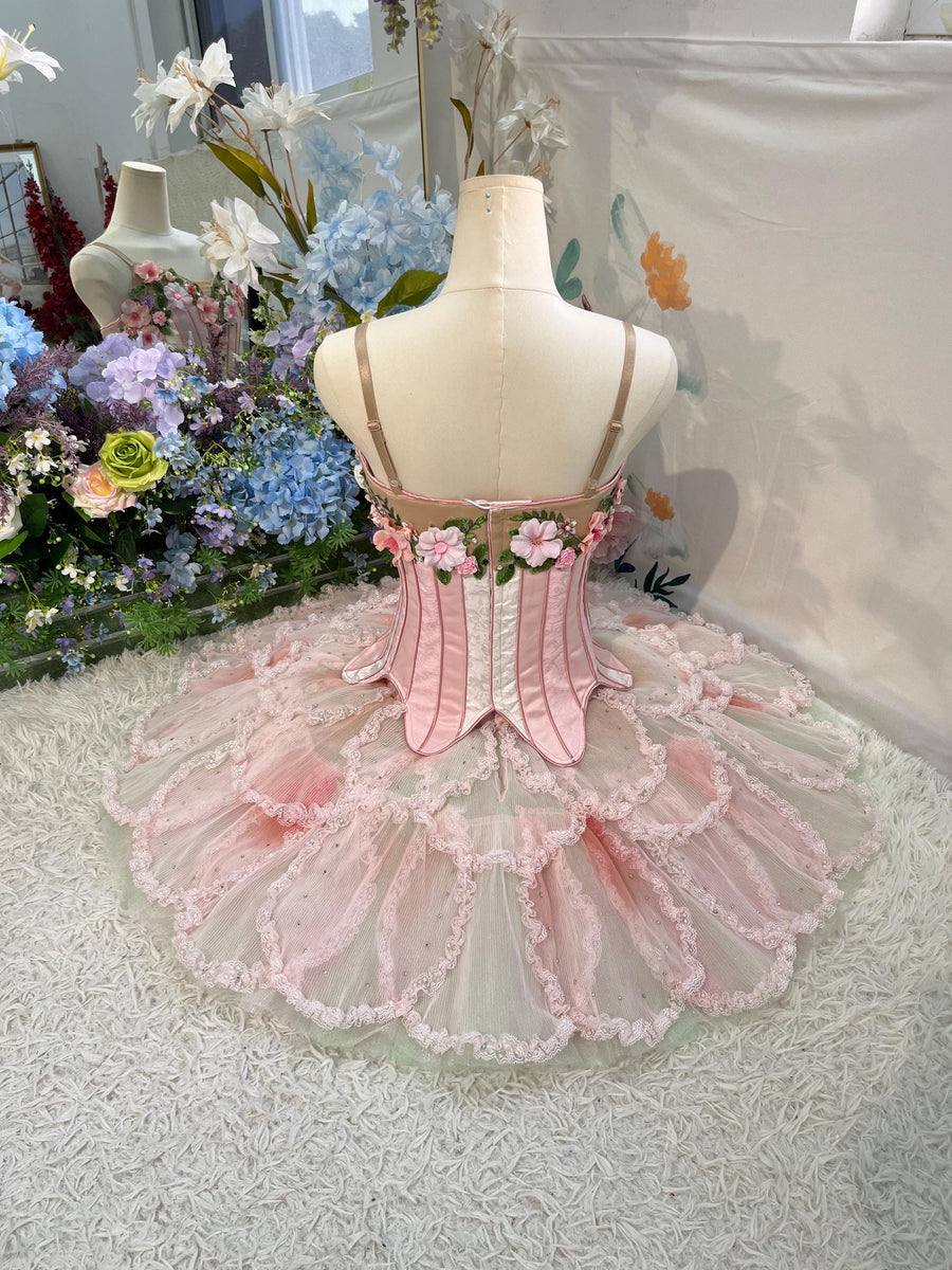 Handmade Custom Pink Ballet Tutu Dress: Performance Costume Nutcracker