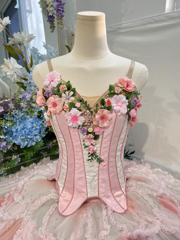 Handmade Custom Pink Ballet Tutu Dress: Performance Costume Nutcracker