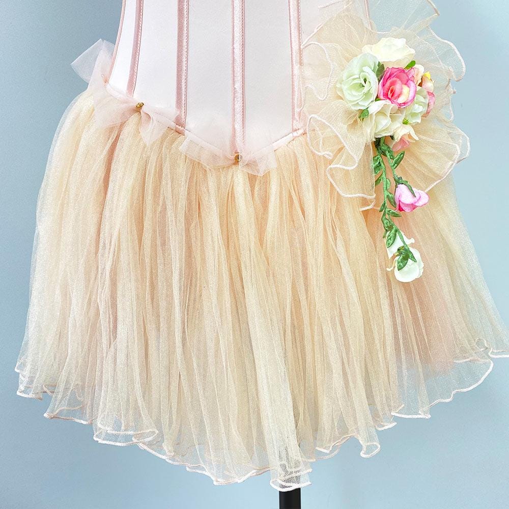 Handmade Pink Ballet Tutu: Crystal Bodice, Tulle Bows