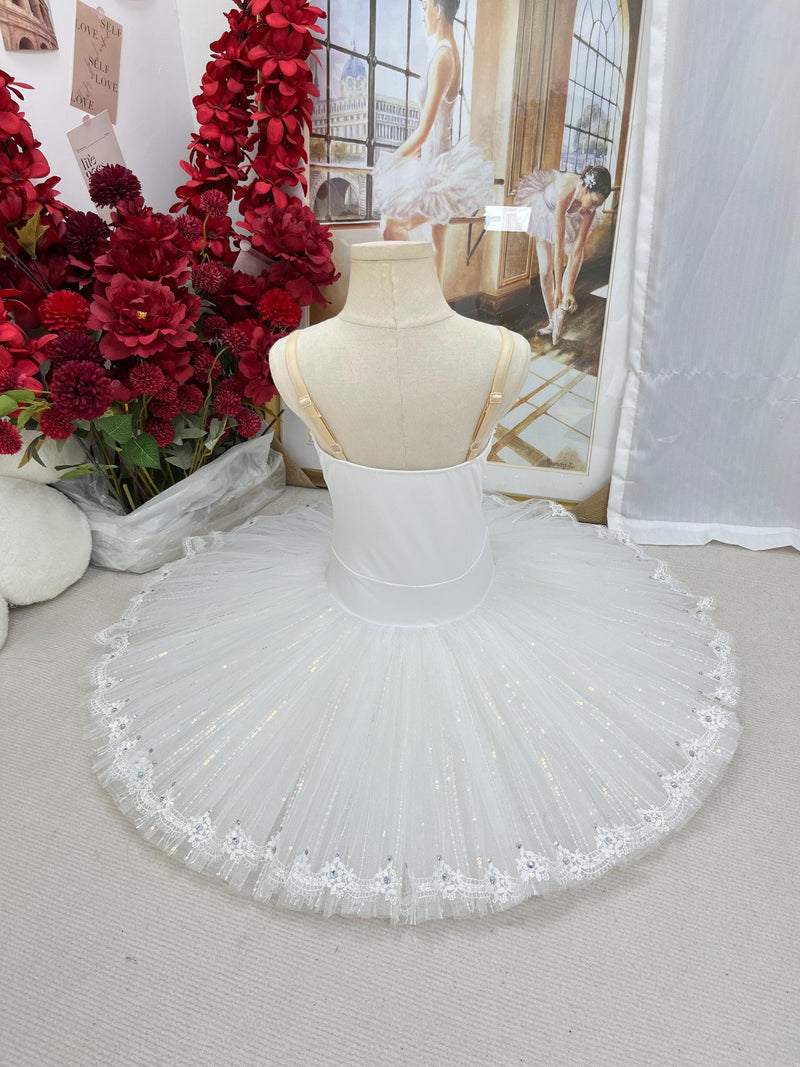 Professional Ballet Tutu White Pink White Violet Ballerina Costume Customizable