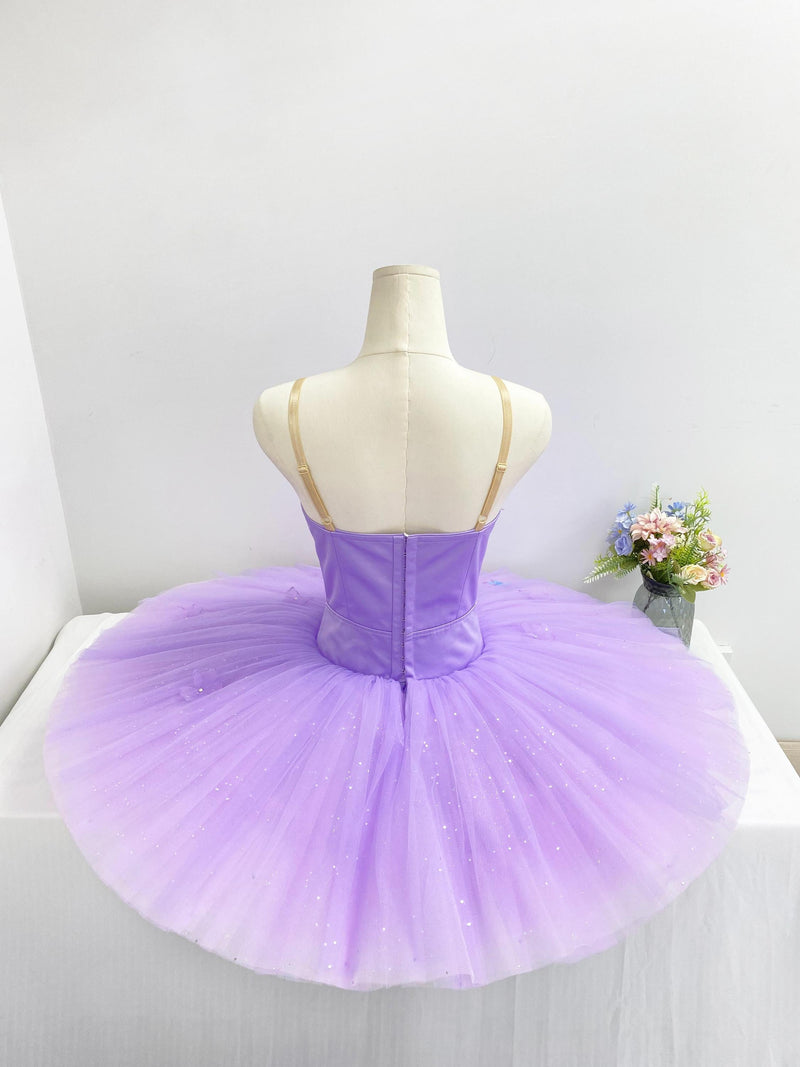 Custom Lilac Water Fairy Ballet Dress | Purple Tutu for Girls- Performance & Competition