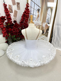 White Swan Ballet Tutu Pancake tutu Ballerina Costume Handmade Custom for Kids & Adults