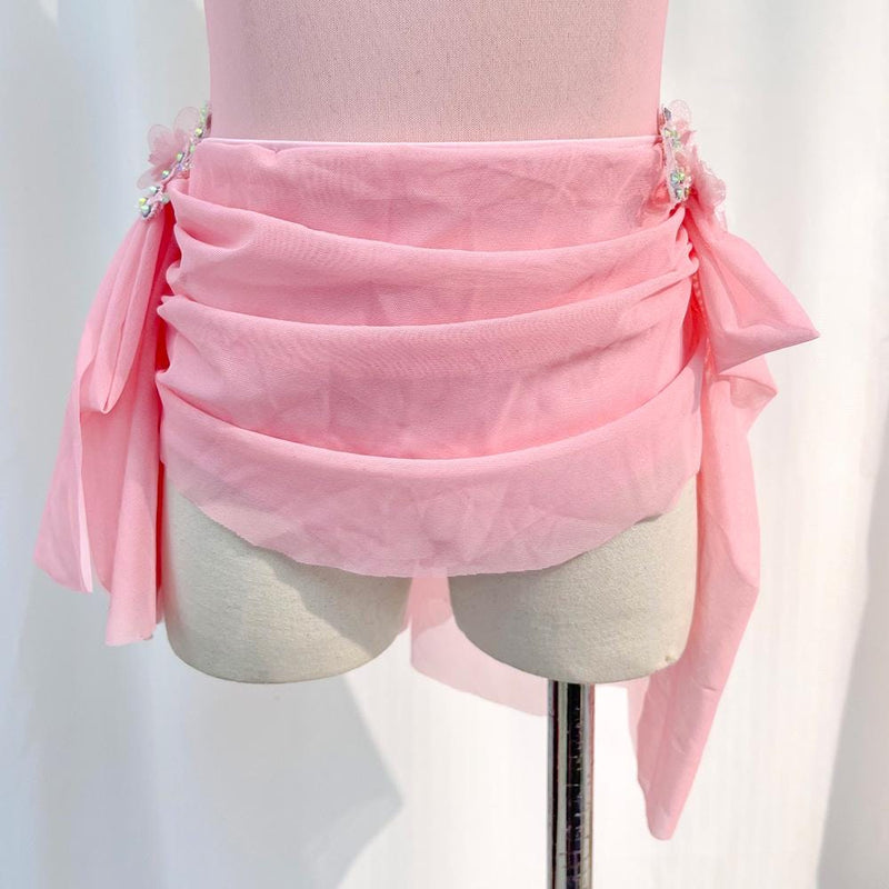Custom Handmade Pink Dance Unitard - Lyrical, Contemporary Costume