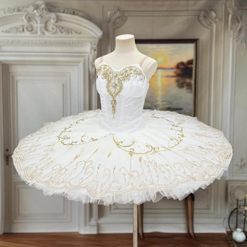 Custom Silver Fairy Ballet Tutu: Handmade Dance Performance Costume