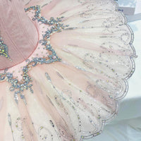 Custom Pink Silver Ballet Tutu | Fairy Performance Competition Costume
