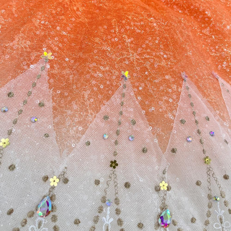 Paquita Ballet Costume: Ombre Tutu with Rhinestone & Lace