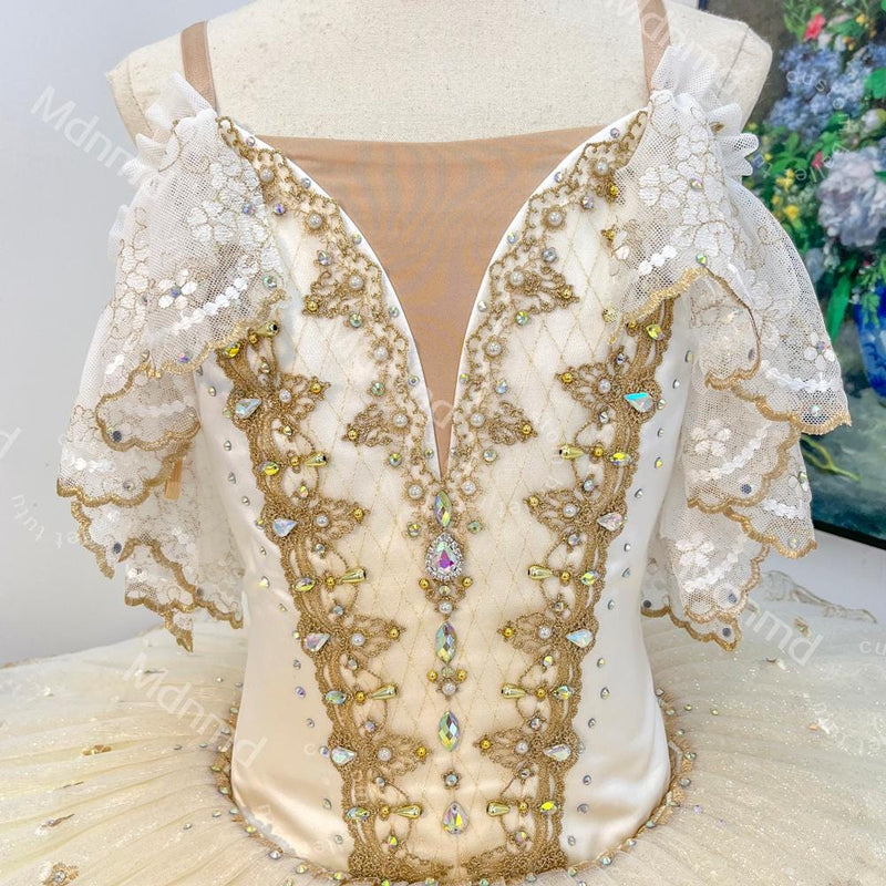 Cream Ballet Pancake Tutu - Child, Girl & Adult Sizes | Professional Performance Costume