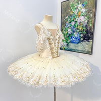 Cream Ballet Pancake Tutu - Child, Girl & Adult Sizes | Professional Performance Costume