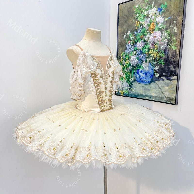 Cream Ballet Pancake Tutu - Child, Girl & Adult Sizes | Professional Performance Costume