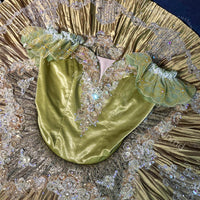 Gold Ballet Pancake Tutu: Silver Glitter, Handmade Dance Costume