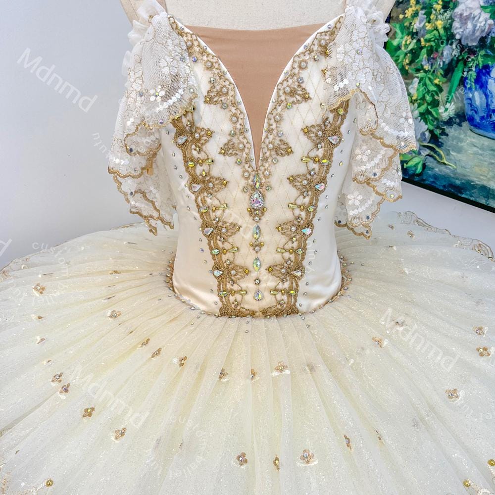 Cream Ballet Pancake Tutu - Child, Girl & Adult Sizes | Professional Performance Costume