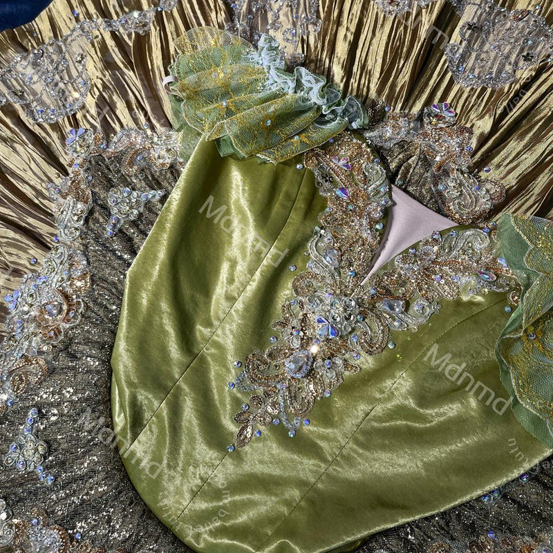 Gold Ballet Pancake Tutu: Silver Glitter, Handmade Dance Costume